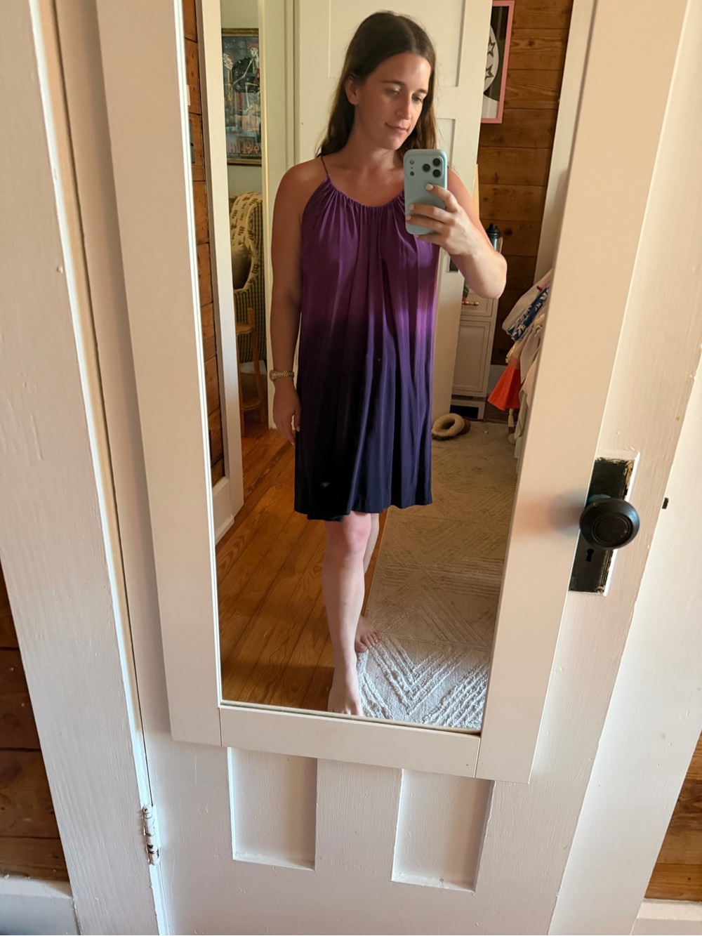 Joie Purple Ombre Mini Dress
